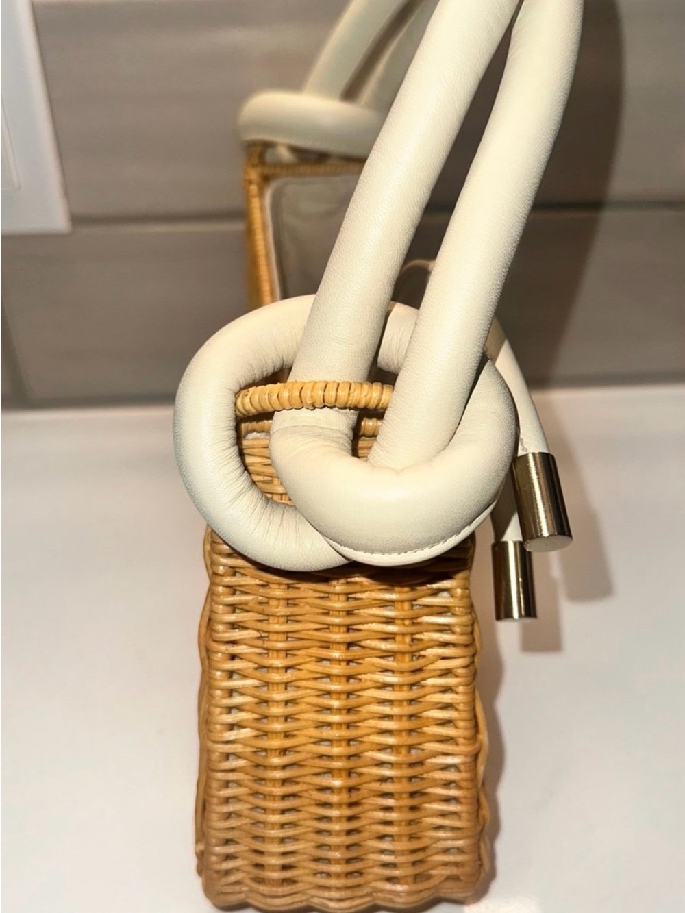 Cult Gaia Rattan Top Handle Shoulder Bag - Picture 8 of 12
